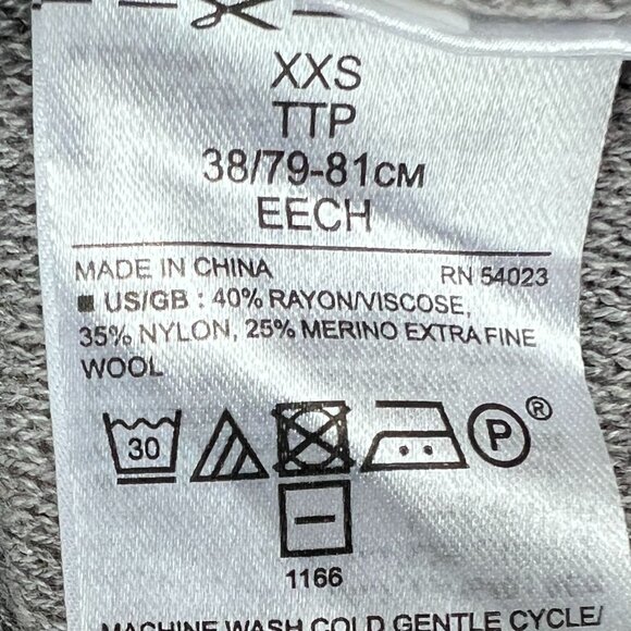 Banana Republic Knit V Neck Wool Blend Size XXS - Picture 5 of 7